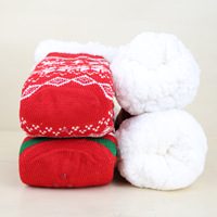 Vente en gros Chaussettes de Noël chaudes en jacquard personnalisées