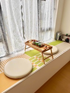 Bandeja de bambú para cama con patas plegables y asas, bandeja de desayuno para sofá, bandeja de servir de bambú para comer, bandeja de aperitivos para el hogar - Product Image 6