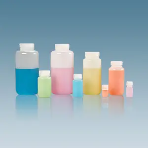 15ml 125ml 250ml 500ml 1000ml HDPE-Kunststoff-Weithals labor Chemische Flaschen für Reagenzien