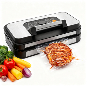 <span class=keywords><strong>Machine</strong></span> d'emballage alimentaire de scellant <span class=keywords><strong>sous</strong></span> <span class=keywords><strong>vide</strong></span> à Double pompe électrique automatique commerciale avec poignée d'affichage LCD pour aliments secs/humides - Product Image 1