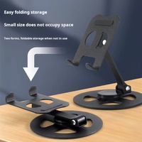 Support de téléphone portable de bureau en alliage d'aluminium rotatif à 360°, nouveau style X920, pliable, pour tablette et téléphone portable iPad