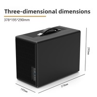 Lecteur inconnu P40 Mesh Mid Tower MicroATX Portable Desktop Compact Gaming Mini Computer Case avec alimentation en stock
