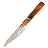 Couteau utilitaire professionnel XITUO en acier Damas cuivré pour couper la viande, les fruits et les légumes, manche octogonal en bois de rose, outil de cuisine