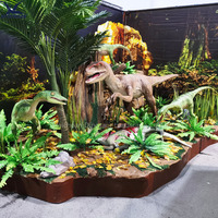 Parc de dinosaures animatroniques de la période jurassique, centre commercial intérieur/extérieur, centre commercial, dinosaures réalistes en mouvement, vente en usine
