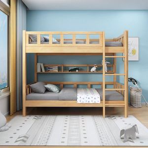 Direct de l'usine lits superposés bon marché de style simple pour <span class=keywords><strong>chambre</strong></span> <span class=keywords><strong>à</strong></span> <span class=keywords><strong>coucher</strong></span> salon école hôtel en bois de chêne massif lits superposés pour enfants adultes - Product Image 3