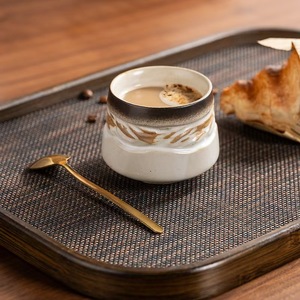 Tasses en céramique japonaise d'art irrégulier de 170 ml, bouche ronde et carrée, petites tasses à thé et à café, vente en gros d'usine, poterie - Product Image 3