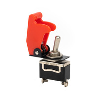 Interrupteur à bascule E-TEN1021 KN3A-101 2 broches 2 positions étanche avec capuchon, 12V max, marche/arrêt, SPDT, plastique et métal