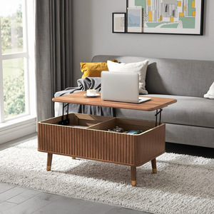 Cross-border wooden storage <b>table</b>, home indoor living room height-adjustable coffee <b>table</b>, multi-functional, simple, large - Product Image 5