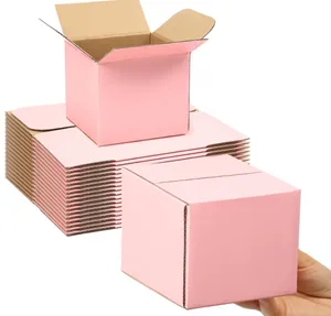 豪华定制logo空小方纸板箱包装杯垫礼品盒
