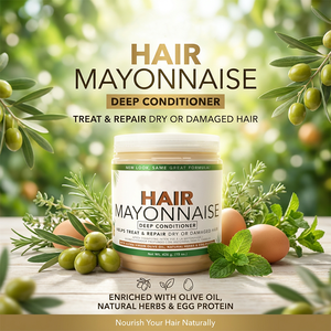 Crème revitalisante profonde bio végane sans silicone pour cheveux abîmés, hydratante et fortifiante, formule 2-en-1, protection de la couleur - Product Image 2