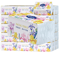 Prix le plus bas, 600 feuilles de mouchoirs en papier 4 plis pour le dropshipping, mouchoirs en papier 4 plis ultra doux avec pulpe de bois vierge de luxe