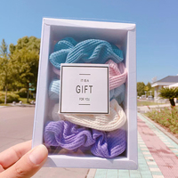 Boîte d'emballage en carton écologique transparente pour savon de fenêtre, boîte d'emballage en papier pour scrunchies en soie, boîte d'emballage pour pince à cheveux