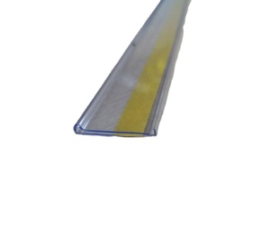 Meethoope 20 ~ 22mm H pvc plastica scaffale prezzo etichetta titolare striscia dati autoadesiva per ripiano in legno 25mm H - Product Image 1