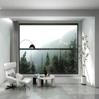 Ventanas Verticales Dobles de Aluminio con Motor Eléctrico Doble Inteligente y Automático, Resistentes a Huracanes, Estilo Europeo Moderno para Apartamentos