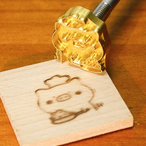 Custom <b>Leather</b> Embossing Wood Branding <b>Stamp</b> Brass Logo Plate Mold for Hot Foil Stamping - Product Image 1