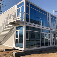 Duplex personnalisé multi-taille 1, 2, 3 chambres, maisons préfabriquées, maisons préfabriquées pour salle de réunion et entrepôt, clé en main
