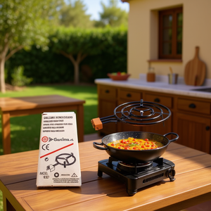 Bruciatore a Gas per Paella Garclima Mod 200 in Ghisa, Fornello Singolo Portatile Omologato per la Cottura della Paella - Product Image 3