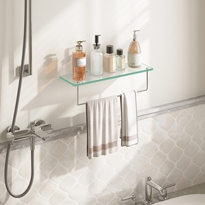 Wholesale Bathroom Wall Mounted Shelves, Floating Storage Shelf for Organizer, <strong>Corner</strong> Shelving Unit, Hanging Rack for Bathroom - Product Image 5