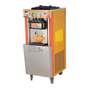 Mini Roller Ice-Cream Making Machine Electric Soft Serve Ice Cream Frozen For Small Thailand Roll With Dispenser