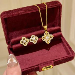 Collier pendentif en argent pur S925 avec diamant en forme de pilon, chaîne de clavicule de luxe avec un nouveau style chinois, ensemble de bijoux tendance - Product Image 1