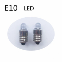 Bombilla LED HoneyFly para Linterna E10 3V/6V, Bombilla Incandescente Mini Focalizada, Luz Blanca Cálida