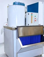 Máquina de Hielo en Escamas Industrial Personalizable con Depósito de Almacenamiento, Equipo de Hielo en Escamas con Compresor Confiable