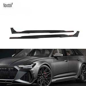 Parachoques de Material superior fibra de carbono seca Rs6 faldas laterales de coche labio para Audi Rs6 <span class=keywords><strong>A6</strong></span> C8 Avant Wagon 4 puertas 2019- <span class=keywords><strong>2021</strong></span> - Product Image 1