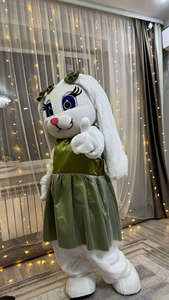Funtoys alta calidad oso de peluche conejo mascota <span class=keywords><strong>disfraz</strong></span> Animal hombre <span class=keywords><strong>pareja</strong></span> mujer boda Halloween vestido de lujo para adultos - Product Image 3