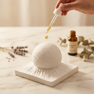 Piedra de aromaterapia de yeso ecológica sólida en forma de luna - Product Image 1