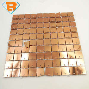 Panel de Fondo de Pared con Rejilla Dorada Champán, Panel de Lentejuelas Cuadradas Entrelazadas, Fondo Fotográfico Brillante para Decoración de Fiestas de Cumpleaños, Bodas y Eventos - Product Image 5