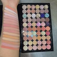 Palet Rias Mata Vegan Pigmen Tinggi yang Dapat Disesuaikan Dengan Palet Eyeshadow Matte Nude dan Shimmer Glitter
