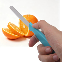 Ensemble de 6/12 couteaux à éplucher ambidextres pour la cuisine - Lames en acier inoxydable tranchantes, revêtement antiadhésif, manches colorés, pour fruits