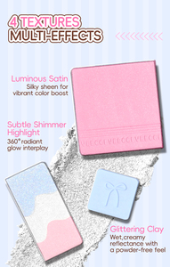 Veecci – Kit de fards à paupières et illuminateurs multifonctionnels 5 couleurs, poudre scintillante métallique lumineuse pour les yeux et les joues - Product Image 6