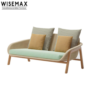 WISEMAX Ensemble <span class=keywords><strong>de</strong></span> canapés <span class=keywords><strong>de</strong></span> <span class=keywords><strong>jardin</strong></span> <span class=keywords><strong>en</strong></span> <span class=keywords><strong>rotin</strong></span> à cadre <span class=keywords><strong>en</strong></span> bois massif Offre Spéciale moderne Mobilier <span class=keywords><strong>de</strong></span> patio extérieur imperméable pour hôtel villa - Product Image 5