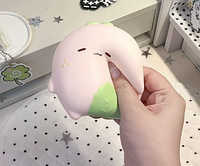 Jouet Squishy Fraise Plate Nunu en Mousse PU à Remontée Lente, Jouet Sensoriel Anti-Stress à Presser, Cadeau Nouveauté, Vente en Gros