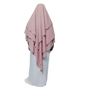 纯色阿拉伯头巾，三层迪拜土耳其单色头巾