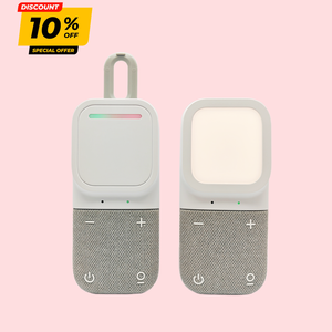 Babyphone audio intelligent avec capteur de température et d'humidité, alerte de vibration et batterie rechargeable pour les voyages et la maison - Product Image 1