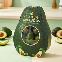Boîte cadeau haut de gamme en forme d'avocat, emballage créatif et culturel, boîte spéciale pour légumes et fruits, idéale pour les cadeaux agricoles