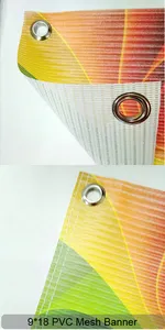 Benutzer definierte Außenwerbung Gedruckte Baustelle Zaun Wrap Promotion Verwendung Wandbehang Flex Banner PVC Vinyl Mesh Banner