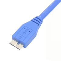 Câble d'extension USB 3.0 AM vers Micro BM haute vitesse avec gaine en PVC pour applications microphone et moniteur, charge rapide et transfert de données