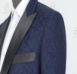 Vente chaude <span class=keywords><strong>bleu</strong></span> <span class=keywords><strong>marine</strong></span> classique de haute qualité associé à un <span class=keywords><strong>blazer</strong></span> de costume d'affaires à boutonnage simple pour hommes - Product Image 5
