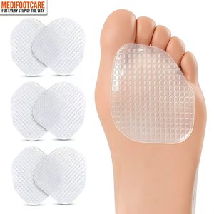 Coussinets métatarsiens <span class=keywords><strong>pour</strong></span> femmes, coussinets <span class=keywords><strong>pour</strong></span> l'avant-pied <span class=keywords><strong>pour</strong></span> talons hauts, coussinets antidérapants confortables, inserts de chaussures en gel, soulagement de la douleur au pied, taille unique - Product Image 3