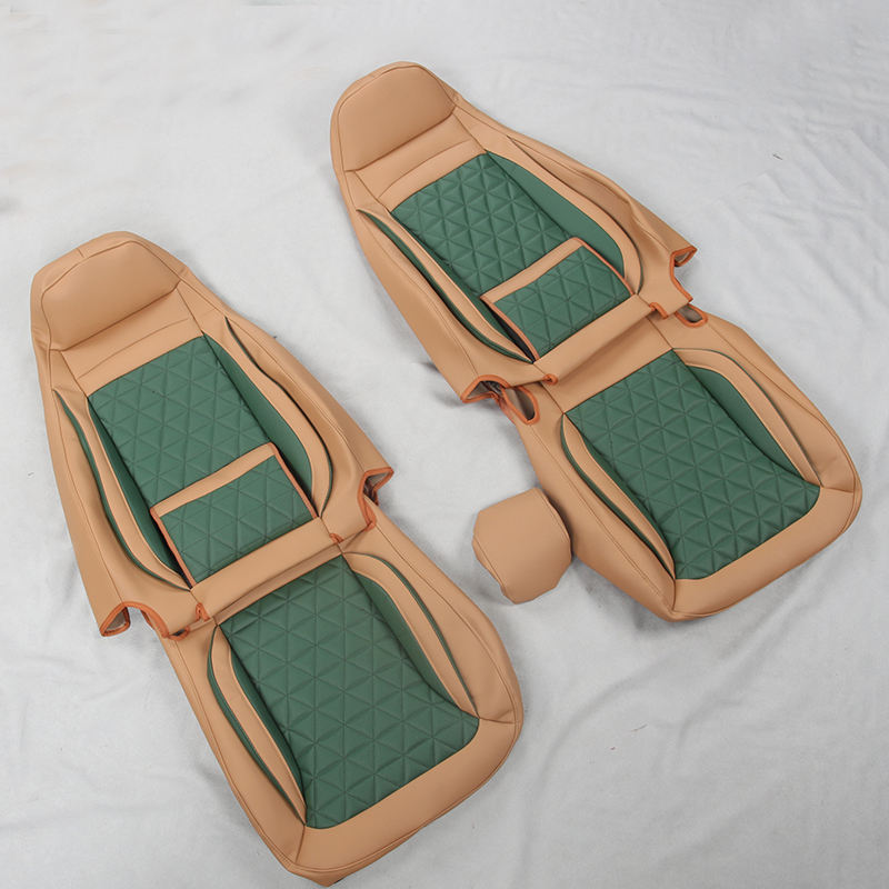 Light brown+dark green