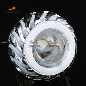 SNOR Moto Lumières <span class=keywords><strong>Diable</strong></span> Ange Oeil Ouverture LED Phare Oeil Multicolore Laser Phare Phare - Product Image 1