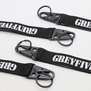 Custom Screen Printing Short Wrist Lanyard with Heavy Duty Carabiner for Car Enthusiasts Forged Themed Nylon Key Lanyards - Product Image 4