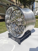 Jantes forgées polies FANXI 22X12 24X12 22x14 6x6.5 24X14 pour GMC Dodge 2500 8x170 8x180 8x6.5 Deep Dish JTX Truck Rims