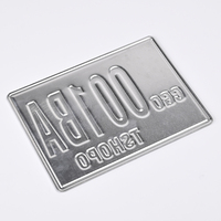 Plaque d'immatriculation de voiture en aluminium gaufré réfléchissant pour moto, Afrique Congo