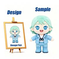 Shengye, fabricant professionnel de jouets, poupée en peluche personnalisée, belle fille aux cheveux violets, jouet en peluche rembourré de coton, poupée flocon de neige pour cadeau