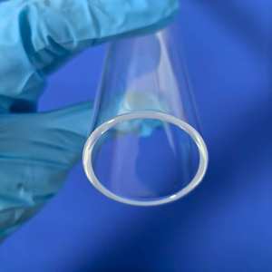 Tube de quartz de tailles multiples direct d'usine 10cm Tube de verre de quartz de silice fondue personnalisé Tube de verre de quartz pour CVD - Product Image 4