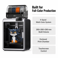 Printer 3D FDM Baru Kecepatan Tinggi Auto Leveling Konektivitas USB Multiwarna Aluminium Industri Penggunaan Rumah Prototyping Lab